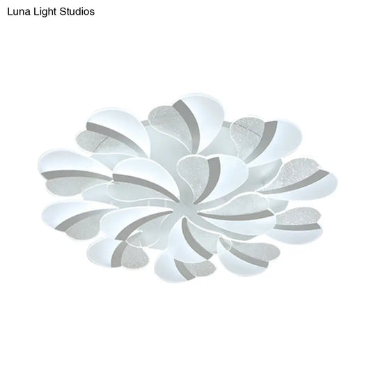 Modern Heart - Shaped Led Ceiling Lamp - Acrylic Flush Mount Light For Living Room With 5/9/15