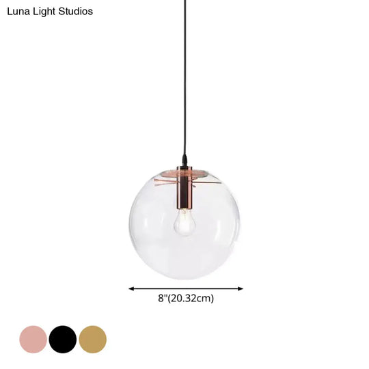 Modern Industrial Kitchen Glass Pendant Light For Dining And Bedroom