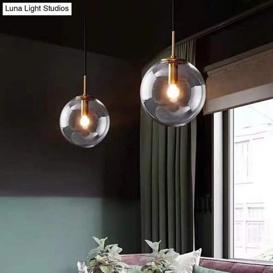 Modern Industrial Kitchen Glass Pendant Light For Dining And Bedroom