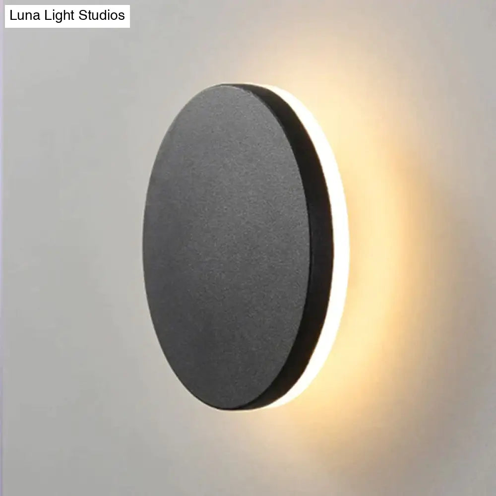 Modern Ip65 Waterproof Outdoor Led Wall Lamp Aluminum Round Squar Light Garden Porch Sconce 96V