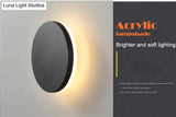 Modern Ip65 Waterproof Outdoor Led Wall Lamp Aluminum Round Squar Light Garden Porch Sconce 96V