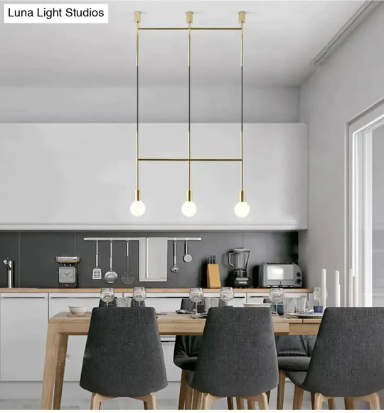 Modern Iron Pendant Light Northern Europe Creative Branches Hanging Lamp Loft Luminarias Industrial