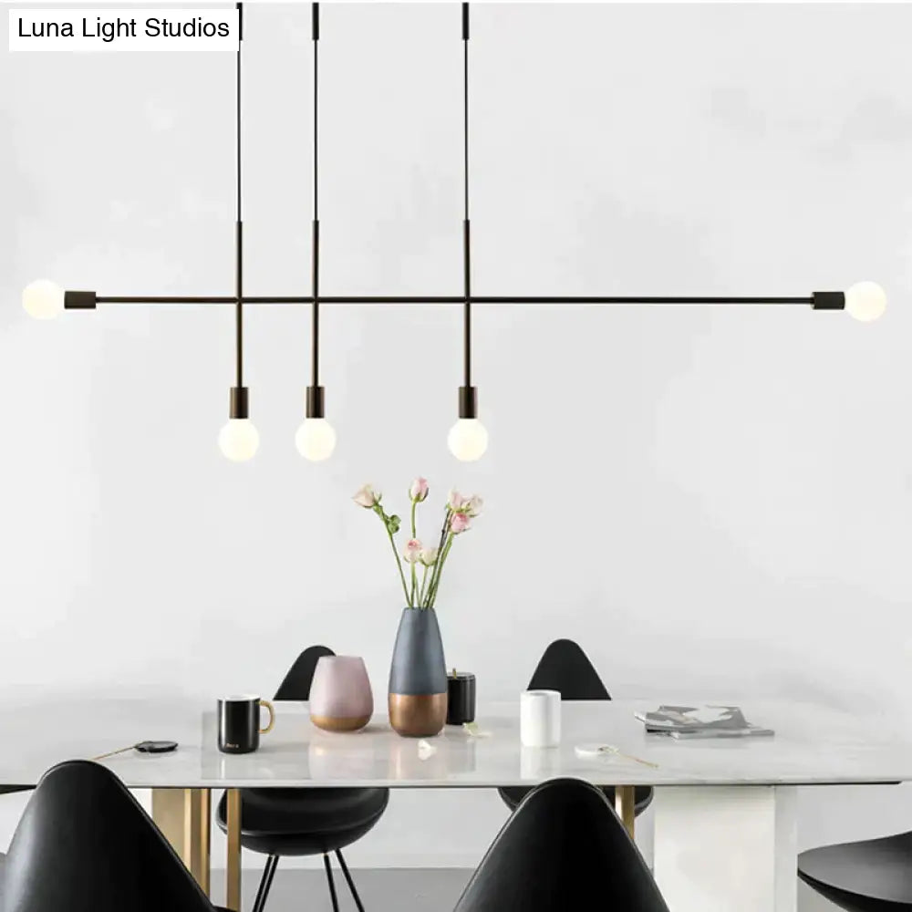 Modern Iron Pendant Light Northern Europe Creative Branches Hanging Lamp Loft Luminarias Industrial