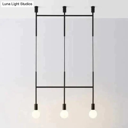 Modern Iron Pendant Light Northern Europe Creative Branches Hanging Lamp Loft Luminarias Industrial