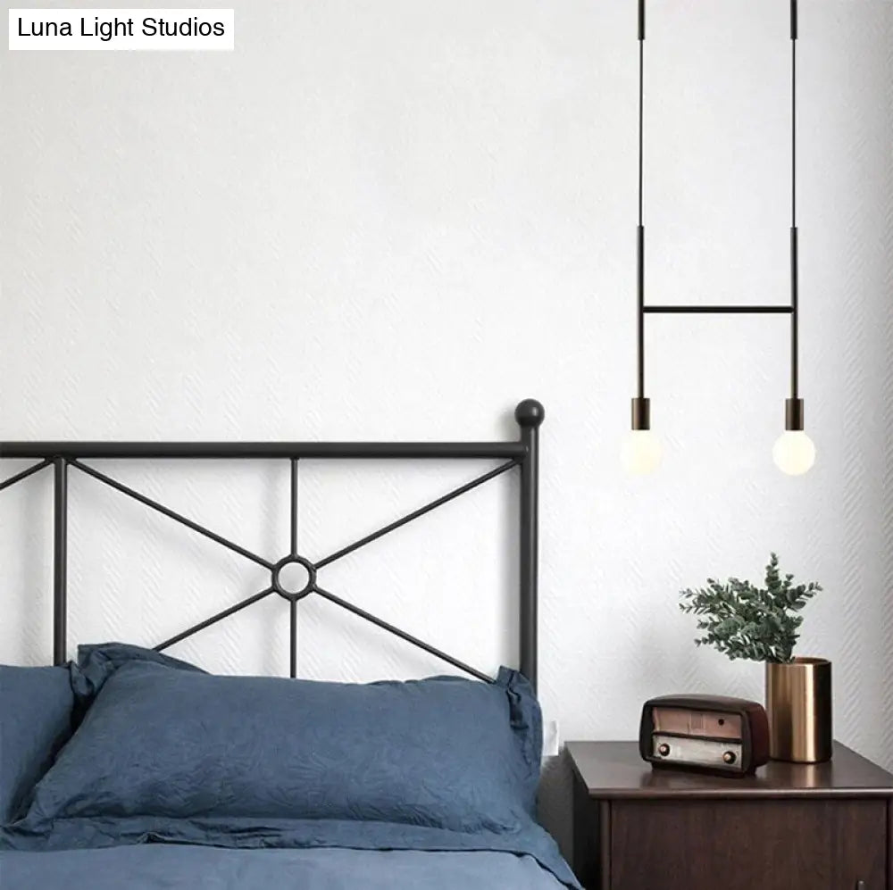 Modern Iron Pendant Light Northern Europe Creative Branches Hanging Lamp Loft Luminarias Industrial