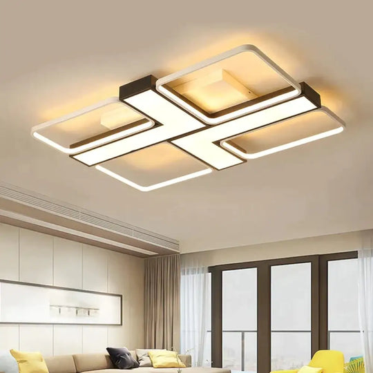 Modern Led Acrylic Lamp Ceiling For Living Room 10-20Square Meters Dimmable Lighting Fixtures