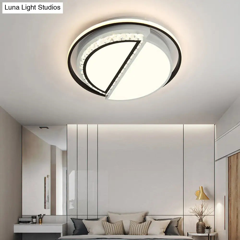Modern Led Acrylic Star Flushmount Ceiling Light - White Flush Mount For Bedrooms / D