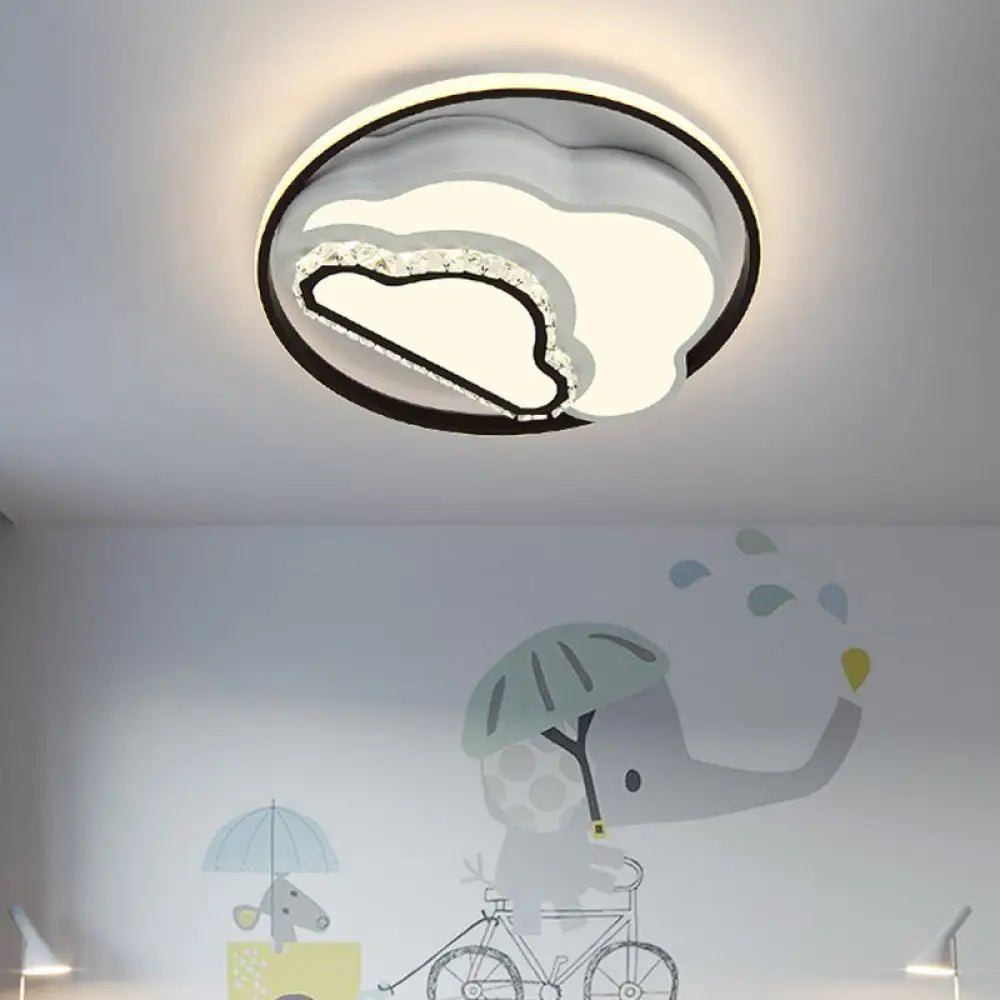 Modern Led Acrylic Star Flushmount Ceiling Light - White Flush Mount For Bedrooms / B