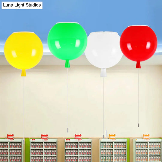 Modern Led Balloon Flush Mount Ceiling Light For Kindergartens