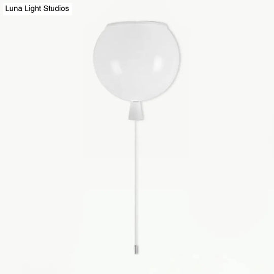 Modern Led Balloon Flush Mount Ceiling Light For Kindergartens Cream / 8