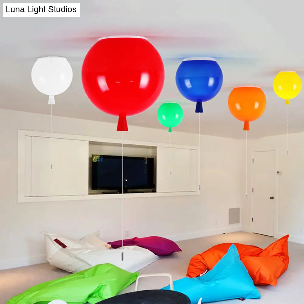 Modern Led Balloon Flush Mount Ceiling Light For Kindergartens