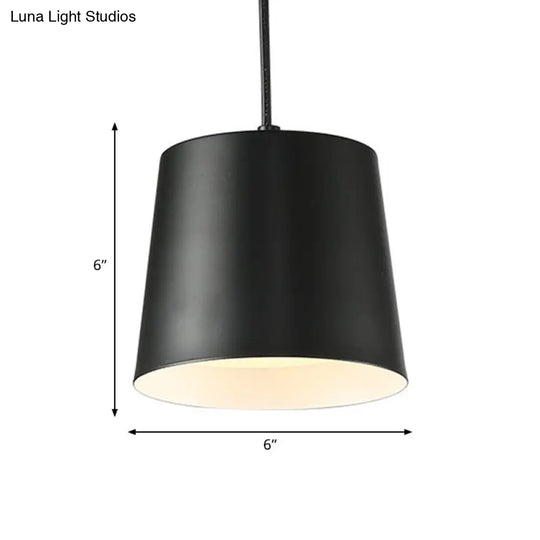 Modern Led Black Hanging Ceiling Lamp With Acrylic Diffuser - Perfect For Restaurants