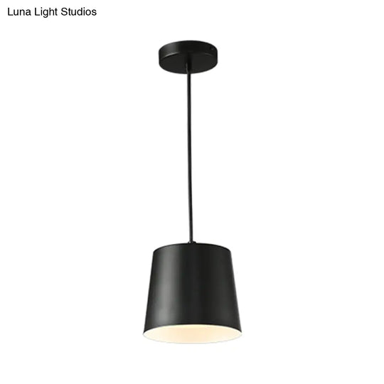 Modern Led Black Hanging Ceiling Lamp With Acrylic Diffuser - Perfect For Restaurants