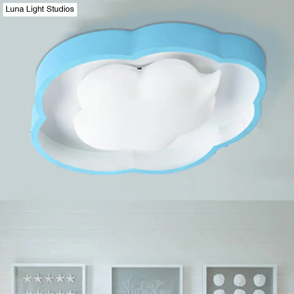 Modern Led Ceiling Fixture For Cloud - Inspired Children’s Bedroom