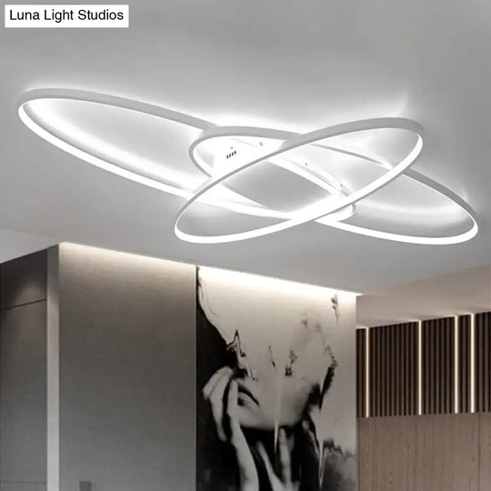 Modern Led Ceiling Lamp For Boys Bedroom- Warm/White Light Black/White White / Warm