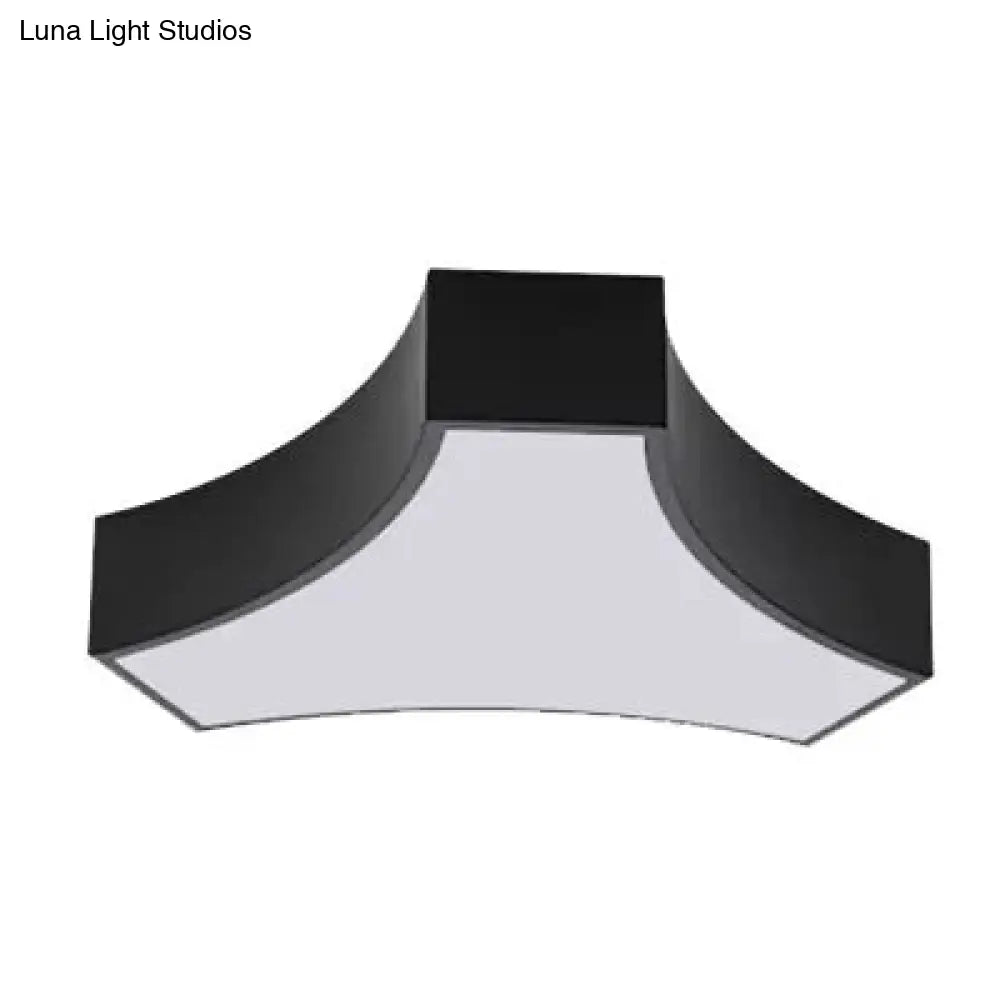 Modern Led Ceiling Lamp For Living Room - Metal & Acrylic Mount Light