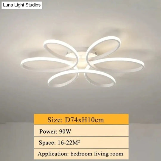 Modern Led Ceiling Lamp Lighting For Living Room Lustre Lamparas Light 72W 90W 120W Lampadario Lamp