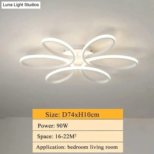 Modern Led Ceiling Lamp Lighting For Living Room Lustre Lamparas Light 72W 90W 120W Lampadario Lamp