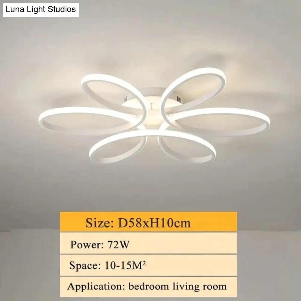 Modern Led Ceiling Lamp Lighting For Living Room Lustre Lamparas Light 72W 90W 120W Lampadario Lamp