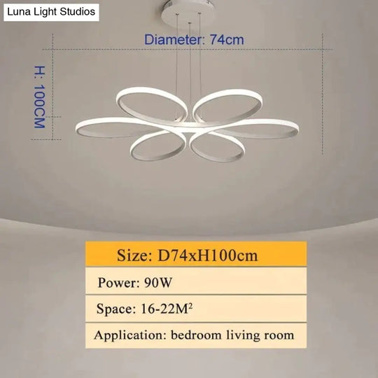 Modern Led Ceiling Lamp Lighting For Living Room Lustre Lamparas Light 72W 90W 120W Lampadario Lamp