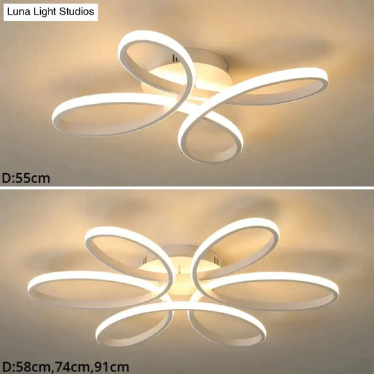 Modern Led Ceiling Lamp Lighting For Living Room Lustre Lamparas Light 72W 90W 120W Lampadario Lamp