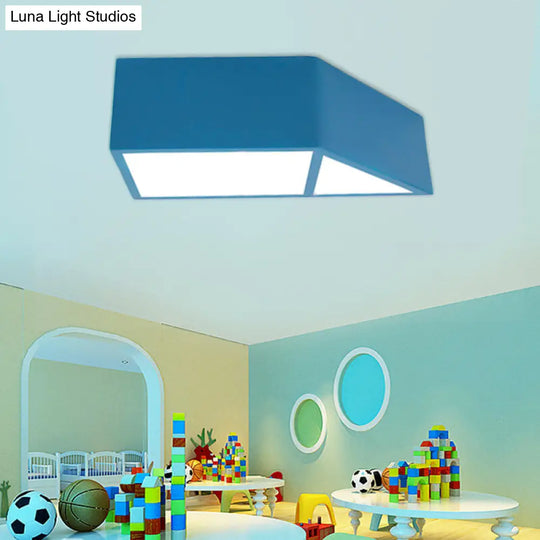 Modern Led Ceiling Lamp With Toy Windmill Design For Kindergarten Classrooms Blue / 12