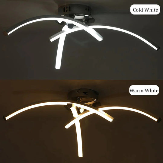 Modern LED Ceiling Light 21W 18W  Forked Shaped Surface LED Ceiling Lamps For Bedroom Living Room Led Ceiling Lighting Fixtures