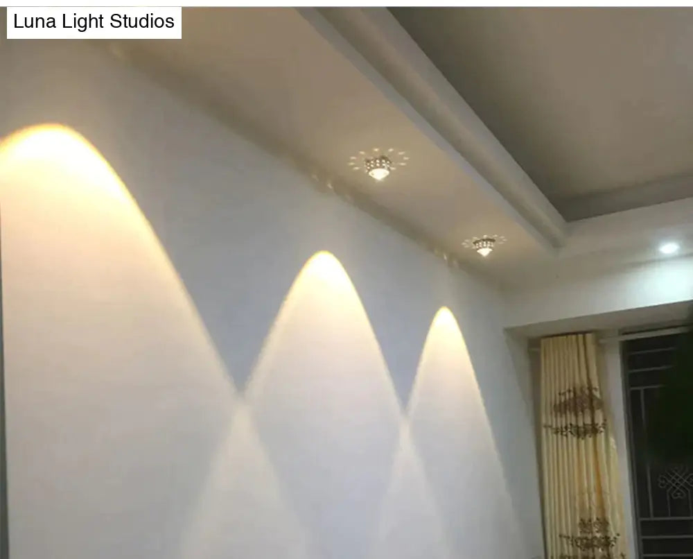 Modern Led Ceiling Light 3W Rgb Porch Lamp Surface Mount Flush Balcony Corridors Decor Lighting