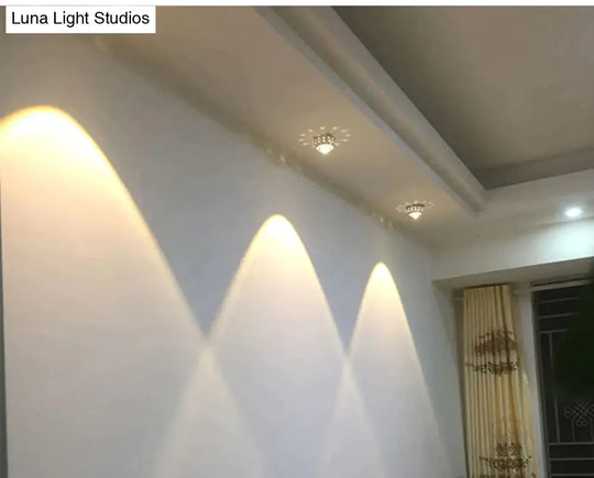 Modern Led Ceiling Light 3W Rgb Porch Lamp Surface Mount Flush Balcony Corridors Decor Lighting