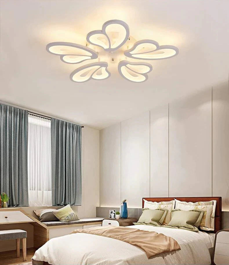 Modern Led Ceiling Light Butterfly Lamp Shape With Remote Control Acrylic Lights For Living Room Bedroom Home Lighting