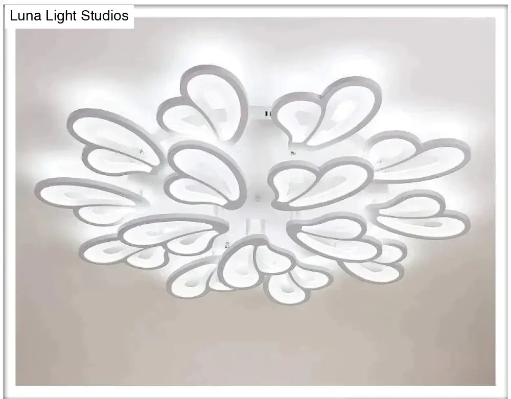 Modern Led Ceiling Light Butterfly Lamp Shape With Remote Control Acrylic Lights For Living Room