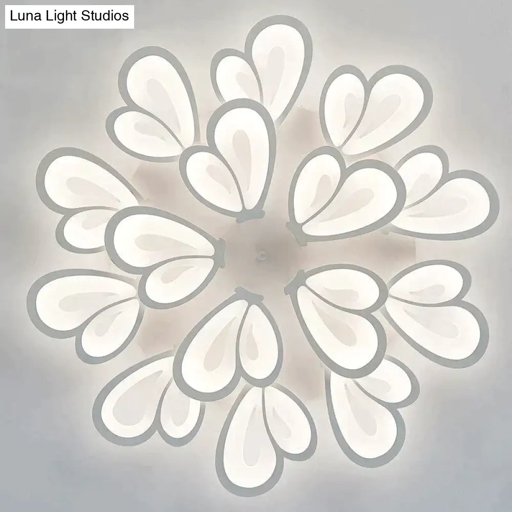 Modern Led Ceiling Light Butterfly Lamp Shape With Remote Control Acrylic Lights For Living Room