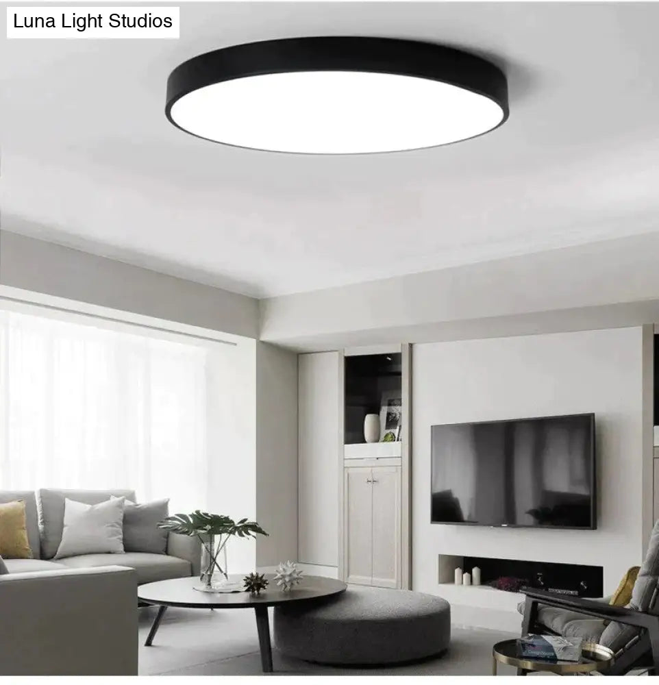 Modern Led Ceiling Light Living Room Lighting Fixture Bedroom Kitchen Surface Mount Flush Remote