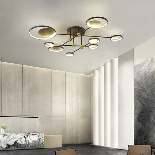 Modern Led Ceiling Light Living Room Lighting Fixture Bedroom Kitchen Surface Mount Lamp Remote