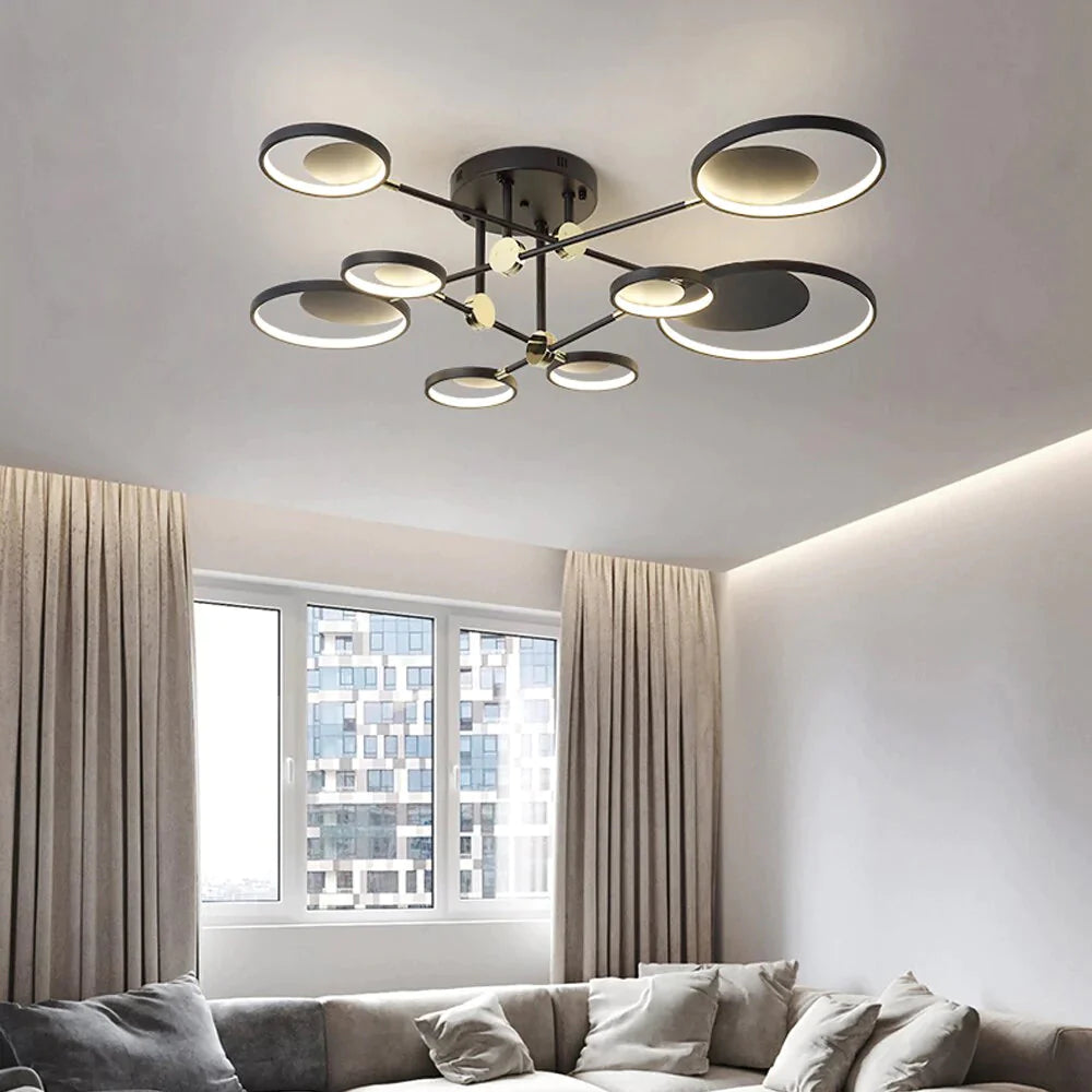 Modern LED Ceiling Light Living Room Lighting Fixture Bedroom Kitchen Surface Mount Ceiling Lamp Remote Control