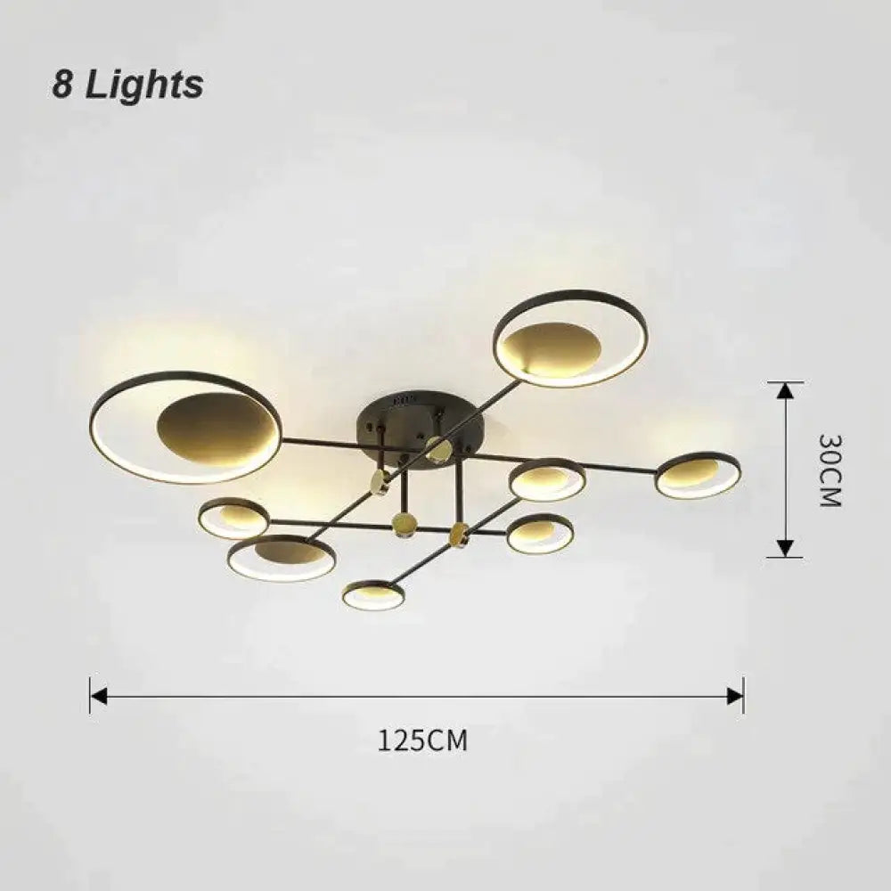 Modern Led Ceiling Light Living Room Lighting Fixture Bedroom Kitchen Surface Mount Lamp Remote