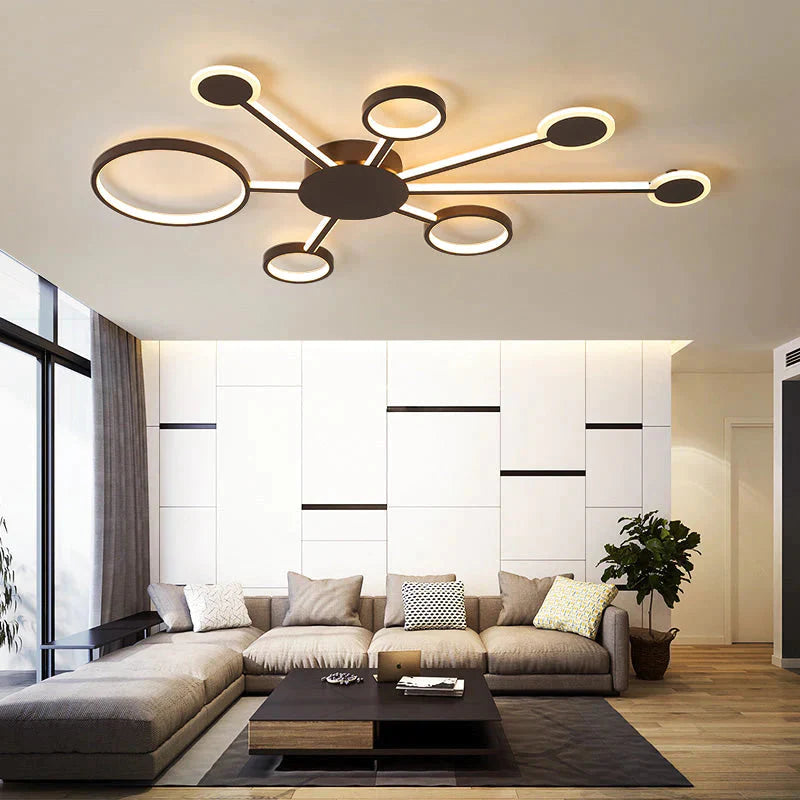 Modern LED Ceiling Light Remote Control For Living Room Bedroom Study Indoor Ceiling Home Fixtures