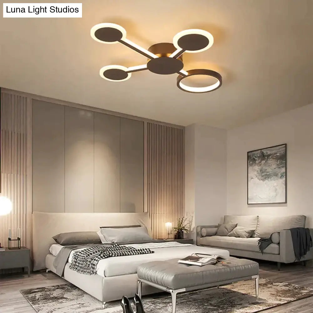 Modern Led Ceiling Light Remote Control For Living Room Bedroom Study Indoor Home Fixtures