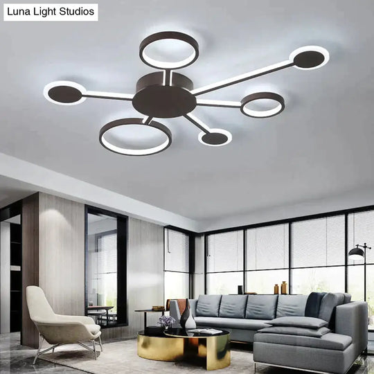 Modern Led Ceiling Light Remote Control For Living Room Bedroom Study Indoor Home Fixtures