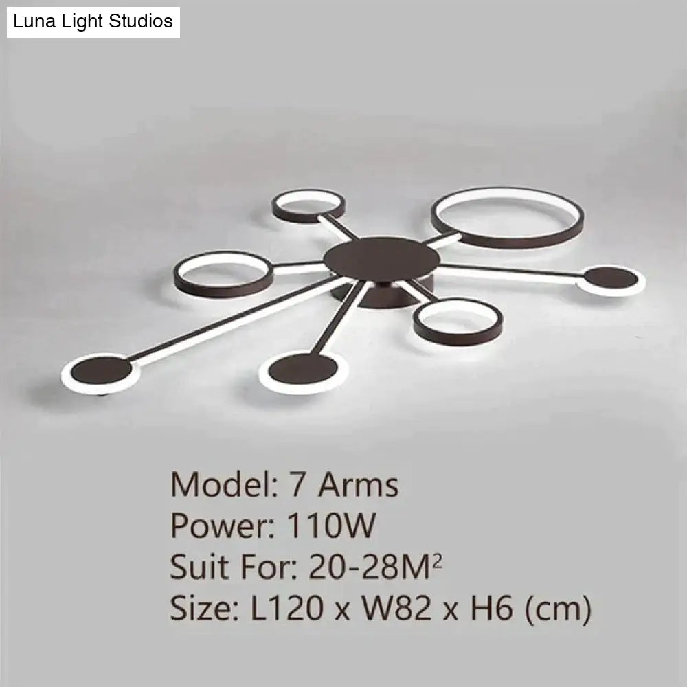 Modern Led Ceiling Light Remote Control For Living Room Bedroom Study Indoor Home Fixtures