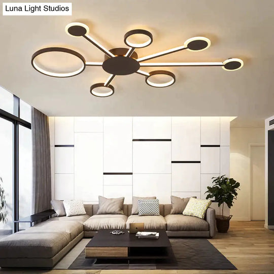 Modern Led Ceiling Light Remote Control For Living Room Bedroom Study Indoor Home Fixtures