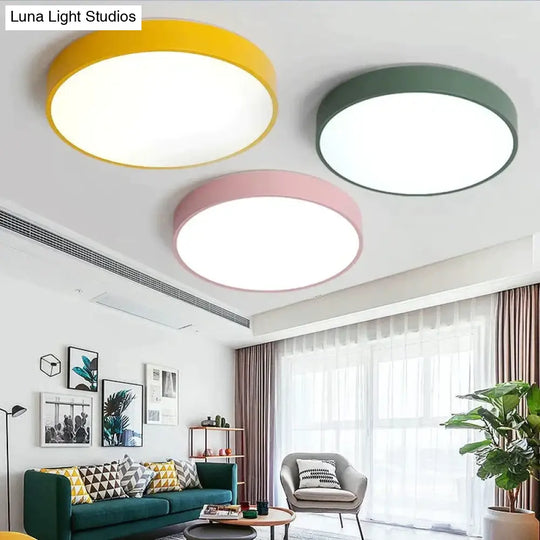 Modern Led Ceiling Light Surface Mount Flush Remote Control Ceiling Lamp For Living Room Bedroom