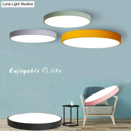 Modern Led Ceiling Light Surface Mount Flush Remote Control Ceiling Lamp For Living Room Bedroom