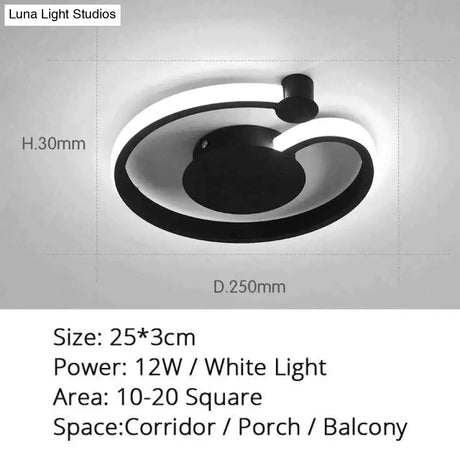 Modern Led Ceiling Light Warm Or Cool White For Living Room Corridor Balcony Surface Mounted Lights