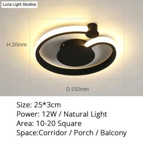 Modern Led Ceiling Light Warm Or Cool White For Living Room Corridor Balcony Surface Mounted Lights