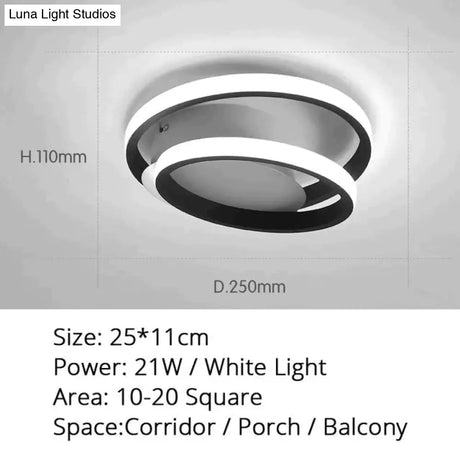 Modern Led Ceiling Light Warm Or Cool White For Living Room Corridor Balcony Surface Mounted Lights