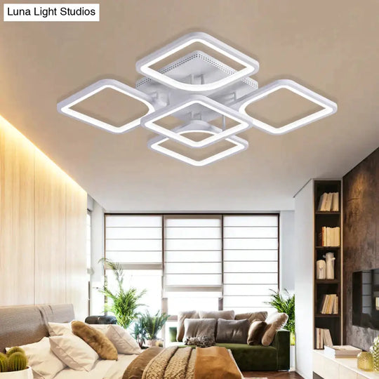 Modern Led Ceiling Lights App Remote Control Dimmable Light For Living Room Bedroom Fixture Indoor