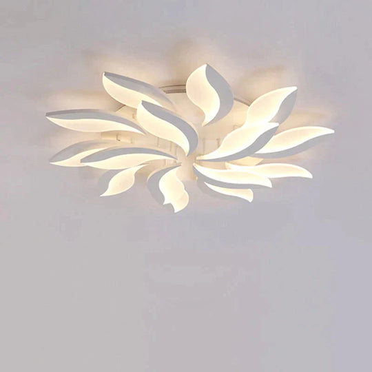 Modern Led Ceiling Lights Fixtures Living Room Hardware Acrylic Lampshade With Remote Bedroom Lamp