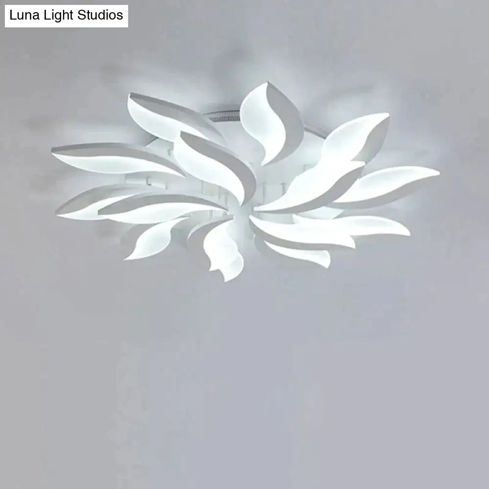 Modern Led Ceiling Lights Fixtures Living Room Hardware Acrylic Lampshade With Remote Bedroom Lamp