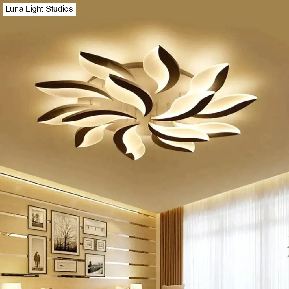 Modern Led Ceiling Lights Fixtures Living Room Hardware Acrylic Lampshade With Remote Bedroom Lamp